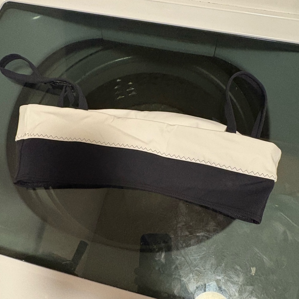 Black and White Strapless Bikini Top Tropic of C medium